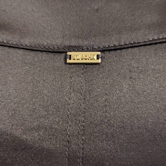 St. John satin evening jacket black - Picture 8 of 12